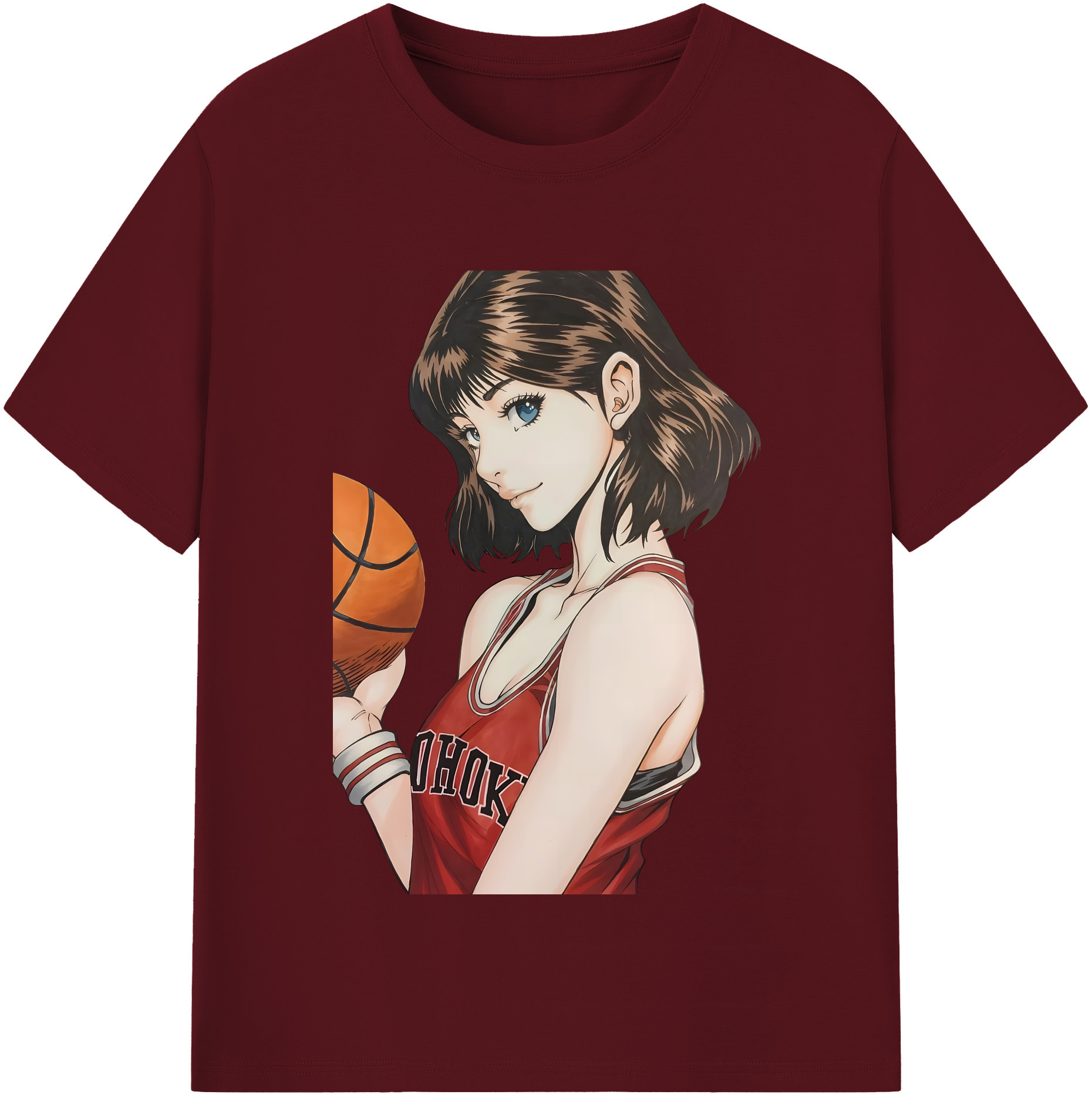 SLAM DUNK／スラムダンク 綿100％半袖Tシャツ（フロントプリント）